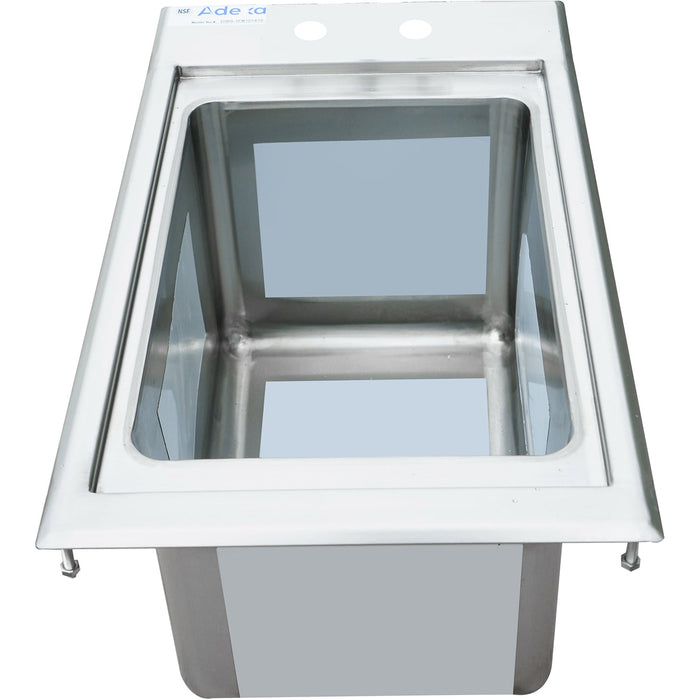 Drop-in Bar Sink 1 bowl Stainless steel |  DIBS1FB101410 Makfry