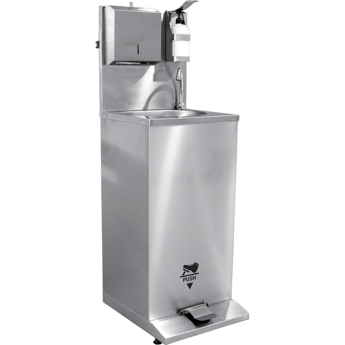 Mobile Disinfection Station Built-in water supply Stainless steel 500x655x1400mm |  DKE50T