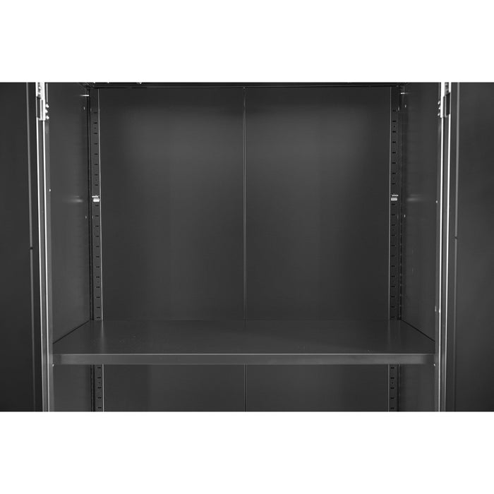 B GRADE Commercial Storage Cabinet with wheels Black 800x420x1820mm |  DL10 B GRADE Makfry
