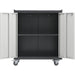 Commercial Storage Cabinet with wheels 2 Doors Grey Steel 770x460x900mm |  DL1 Makfry