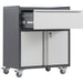 Commercial Storage Cabinet with wheels 2 Door 1 Drawer Grey Steel 770x460x900mm |  DL2 Makfry
