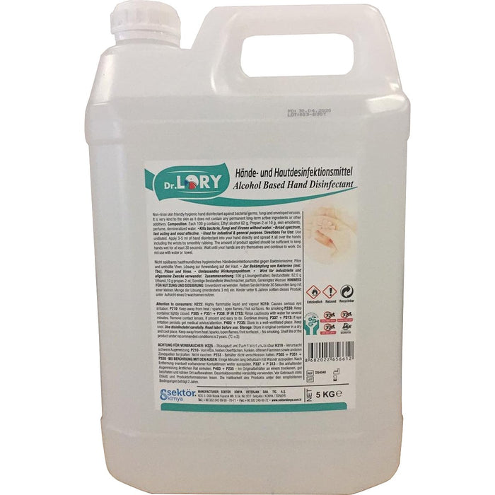 Alcohol Hand Sanitiser 4 x 5 litres |  DLS5x4