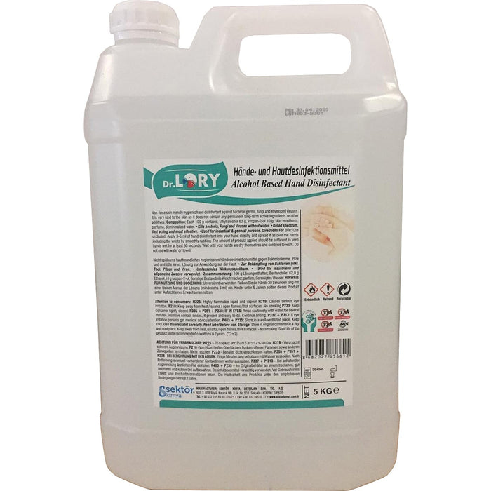 Alcohol Hand Sanitiser 5 litres |  DLS5