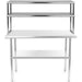 Double tier Overshelf Stainless steel 900x400x850mm |  DOS400X900 Makfry
