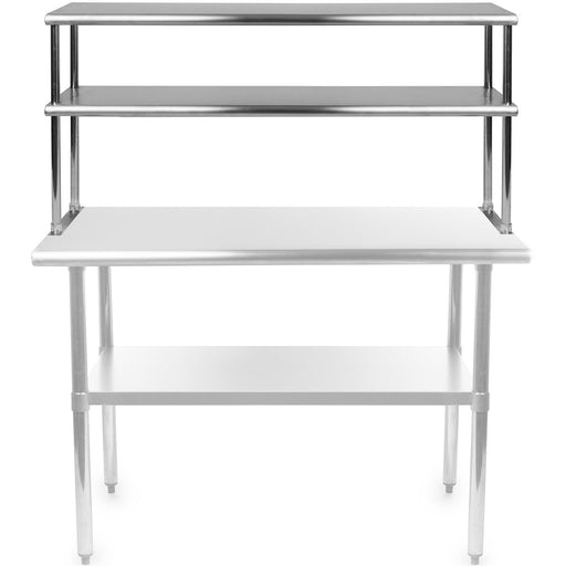 Double Tier Overshelf Stainless steel 900x300x800mm |  DOS300X900 Makfry