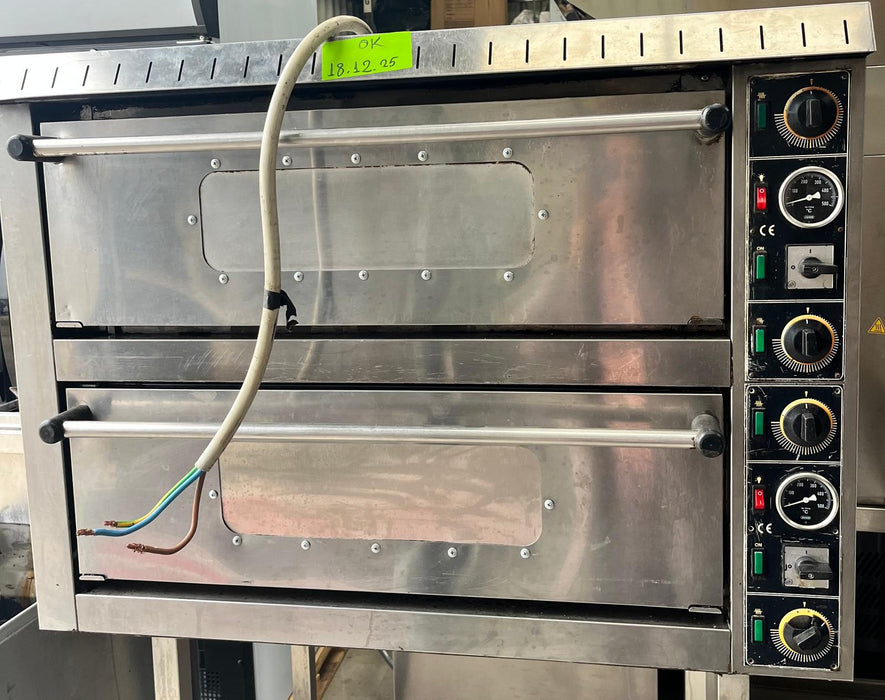Commercial Double Deck Electric Single Phase Pizza Oven-Used Canmac Refurbished