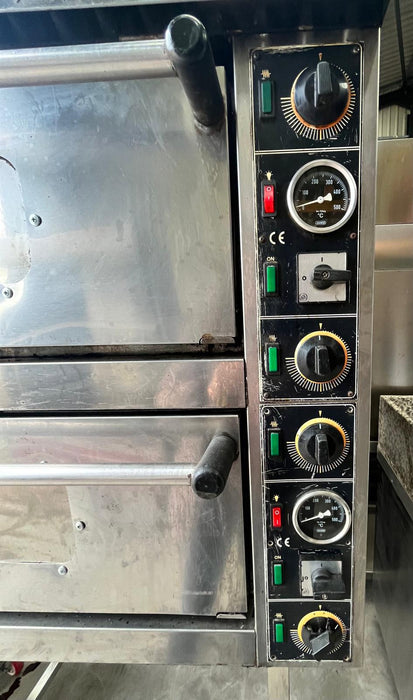 Commercial Double Deck Electric Single Phase Pizza Oven-Used Canmac Refurbished