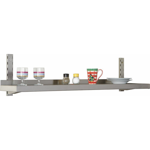 Height Adjustable Wall shelf 1 level 1600x400mm Stainless steel |  THWBS1R164 Makfry