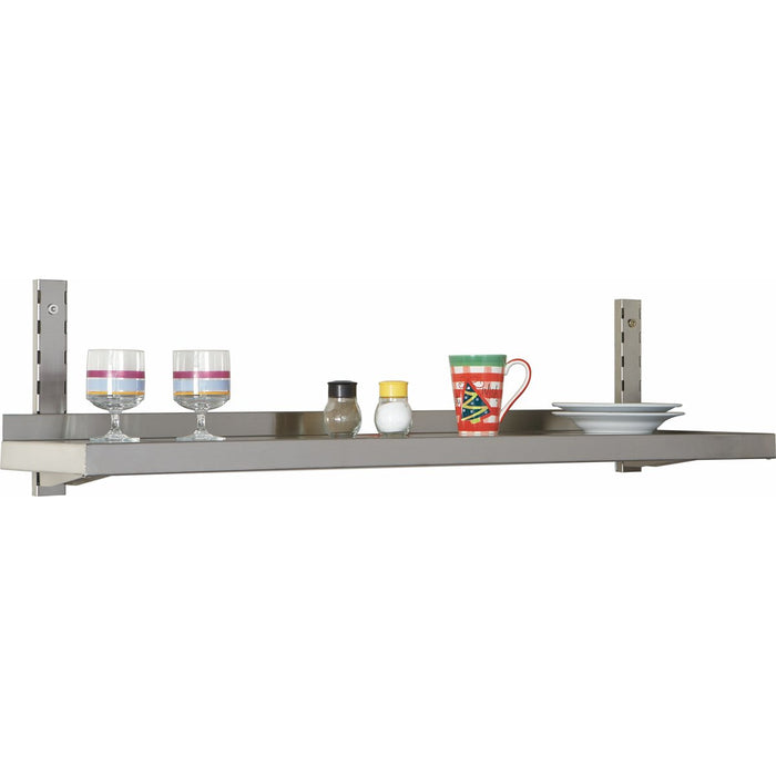 B GRADE Height Adjustabe Wall shelf 1 level 1800x400mm Stainless steel |  VWS1841 B GRADE