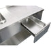 Commercial Sink With 1 Drawer Stainless Steel 1 Bowl Left Bottom Shelf Splashback 1400x600x950mm | Dsa140601 Dl Makfry