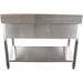 Commercial Sink Stainless Steel 1200x600x950mm 1 Bowl To The Right 1 Drawer Splashback | Dsa120601 Dr Makfry
