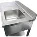 Commercial Sink Stainless Steel 1500x700x950mm 1 Bowl To The Right 1 Drawer Splashback | Dsa150701 Dr Makfry