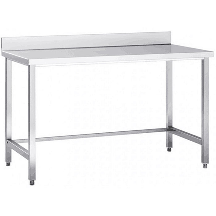 Professional Work table Stainless steel No bottom shelf Upstand 1200x600x965mm |  DW6120