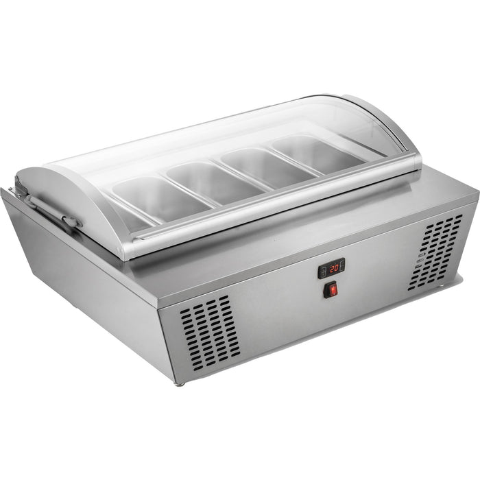 Professional Gelato & Ice Cream Serving Display Counter 85 litres Stainless Steel |  DW675