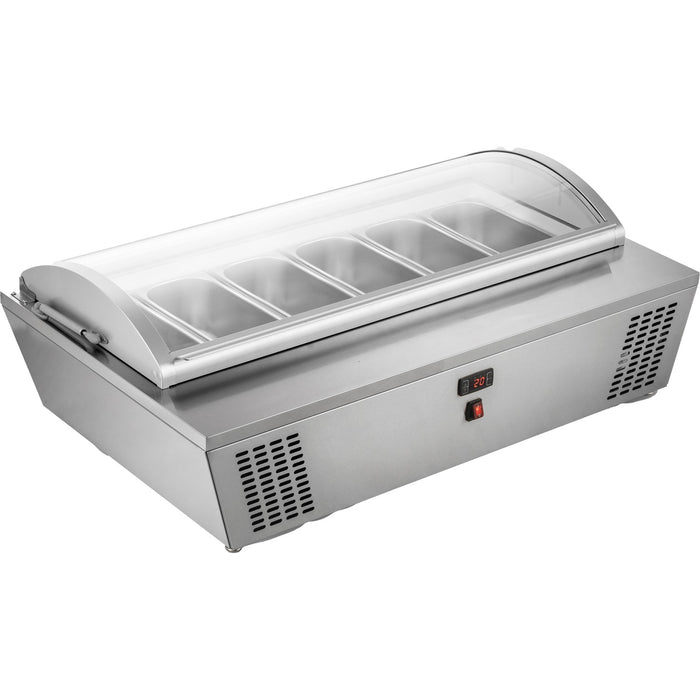 Professional Gelato & Ice Cream Serving Display Counter 100 litres Stainless Steel |  DW676