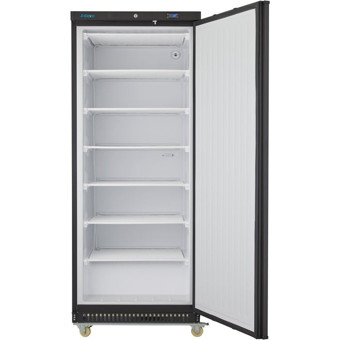 B GRADE 600lt Commercial Freezer Upright cabinet Black Single door |  DWF600BC B GRADE