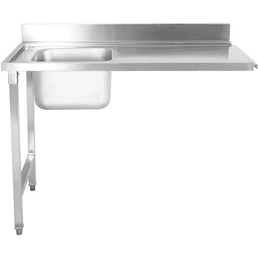 Loading Table Left Side 1200x650x850mm With Sink With Splashback Stainless Steel | Dwita1265 L Makfry
