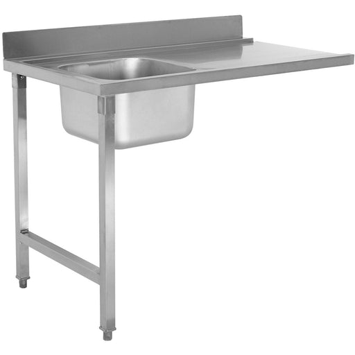Loading Table Left Side 1200x650x850mm With Sink With Splashback Stainless Steel | Dwita1265 L Makfry