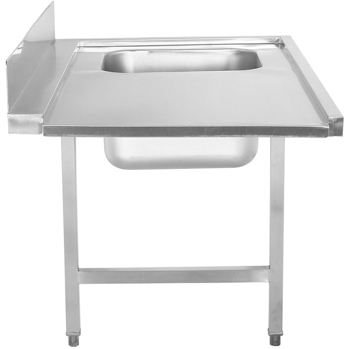 B GRADE Loading table Right side 1200x650x850mm With sink With splashback Stainless steel |  DWITA1265R B GRADE