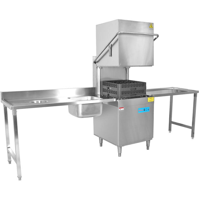 B GRADE Loading table Left side 1400x650x850mm With sink With waste hole With splashback Stainless steel |  DWITC1465R B GRADE