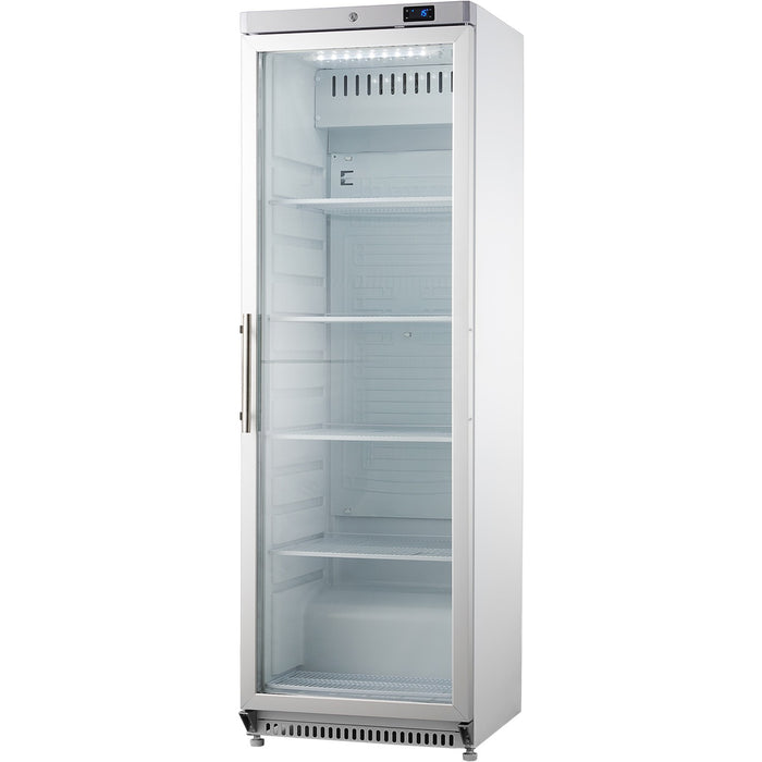 400lt Commercial Refrigerator Stainless steel Upright cabinet Single Glass door |  DWR400GSS