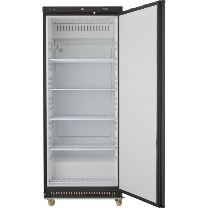 B GRADE 600lt Commercial Refrigerator Upright cabinet Black Single door |  DWR600BC B GRADE