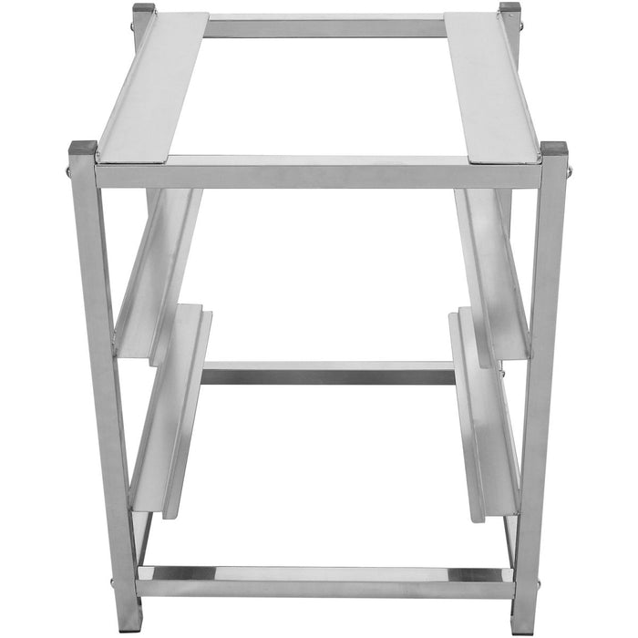 Dishwasher stand with 2 rack guides for dishwashers of Width 415-425mm & Depth 455-465mm |  DWS02S Makfry