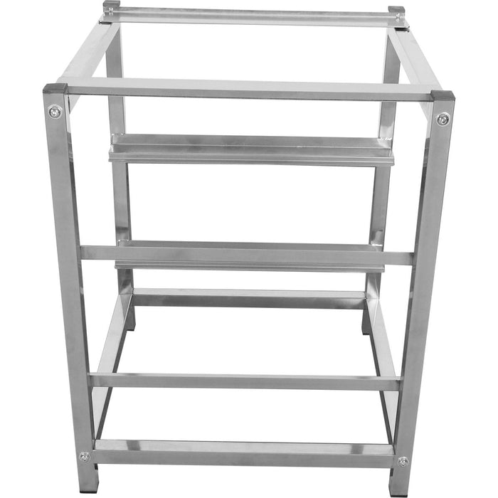 Dishwasher stand with 2 rack guides for dishwashers of Width 565-590mm & Depth 600-700mm |  DWS02B Makfry