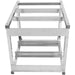 Dishwasher stand with 2 rack guides for dishwashers of Width 415-425mm & Depth 455-465mm |  DWS02S Makfry