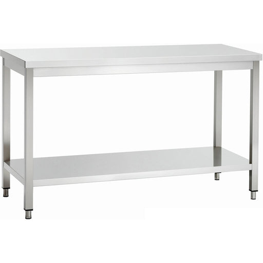 Professional Work Table Stainless Steel Bottom Shelf 1800x600x850mm | Vt186 Sl Makfry