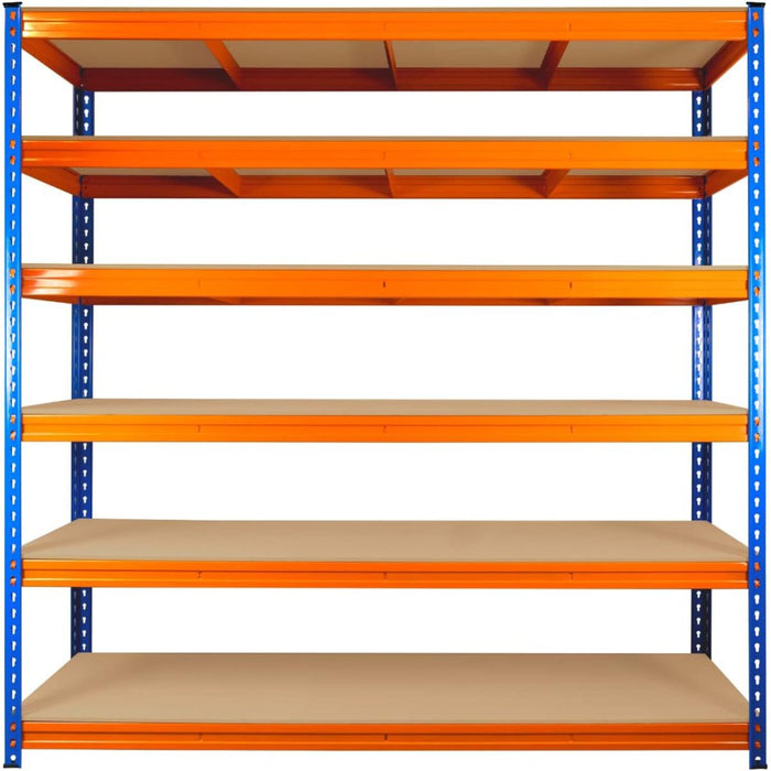 Industrial Shelving Unit Heavy duty 900x450x1980mm 6 shelves 340 kg/shelf Powder coated steel |  DX900450 Makfry