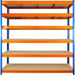 Industrial Shelving Unit Heavy duty 1800x450x1980mm 6 shelves 340 kg/shelf Powder coated steel |  DX1800450 Makfry