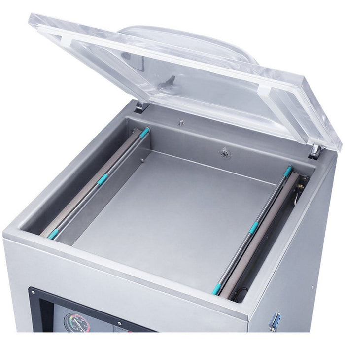 Chamber Vacuum Machine Double Seal Bar 20m³/Hour Table Top 400mm | Dz400 Makfry