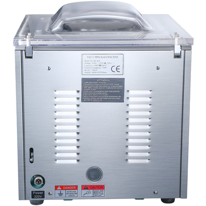 Chamber Vacuum Machine Double Seal Bar 20m³/Hour Table Top 400mm | Dz400 Makfry