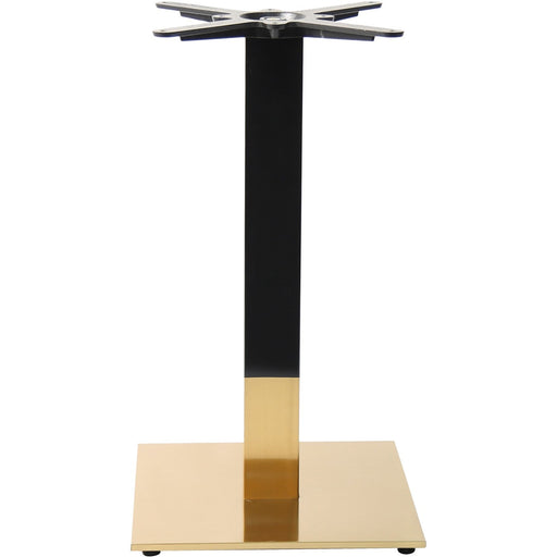 Black & Gold Table base Square 400mm Standard height |  E007 Makfry