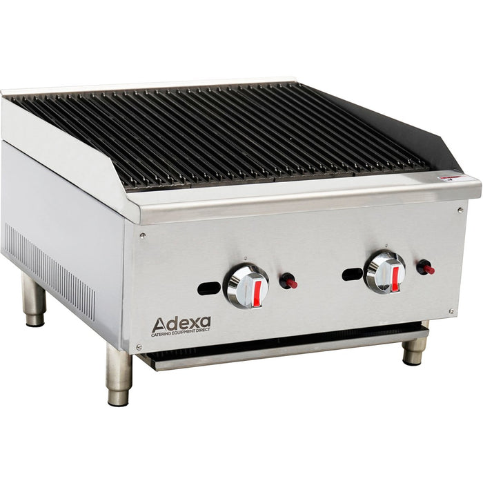 Professional Natural Gas Chargrill 2 burners 15kW |  ECB24S