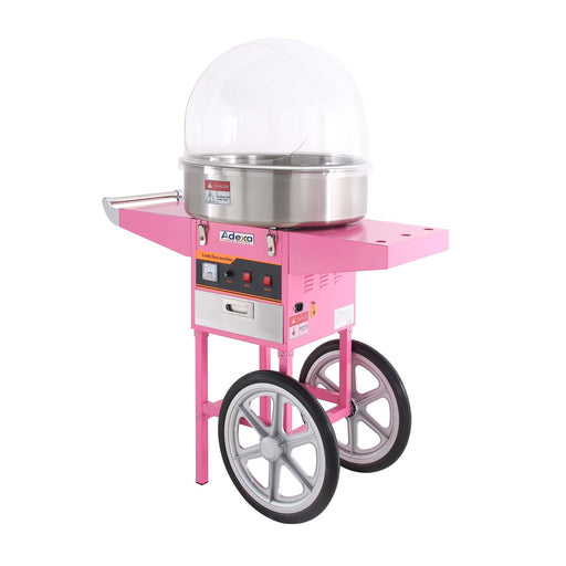 Candy Floss Machine With Cart 60pcs/Hr 730mm | Hec04 C Makfry