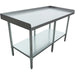 Commercial Equipment Stand / Low Height Table Stainless Steel Bottom Shelf 3 Side Upstand 1800x600x600mm | Ees2472 Makfry