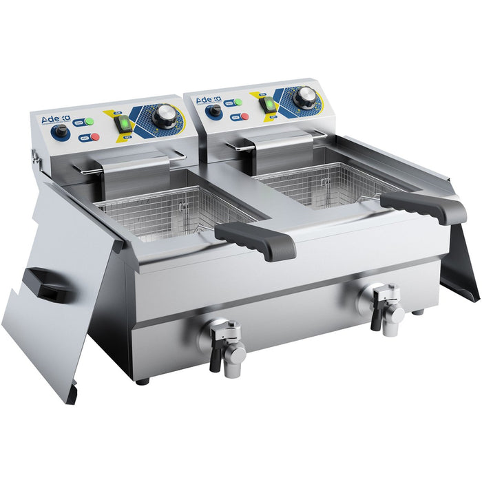 Commercial Twin Deep Fat Fryer 10+10 litres 3+3kW Countertop |  EF102V