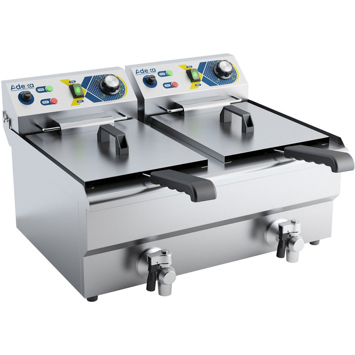 Commercial Twin Deep Fat Fryer 10+10 litres 3+3kW Countertop |  EF102V