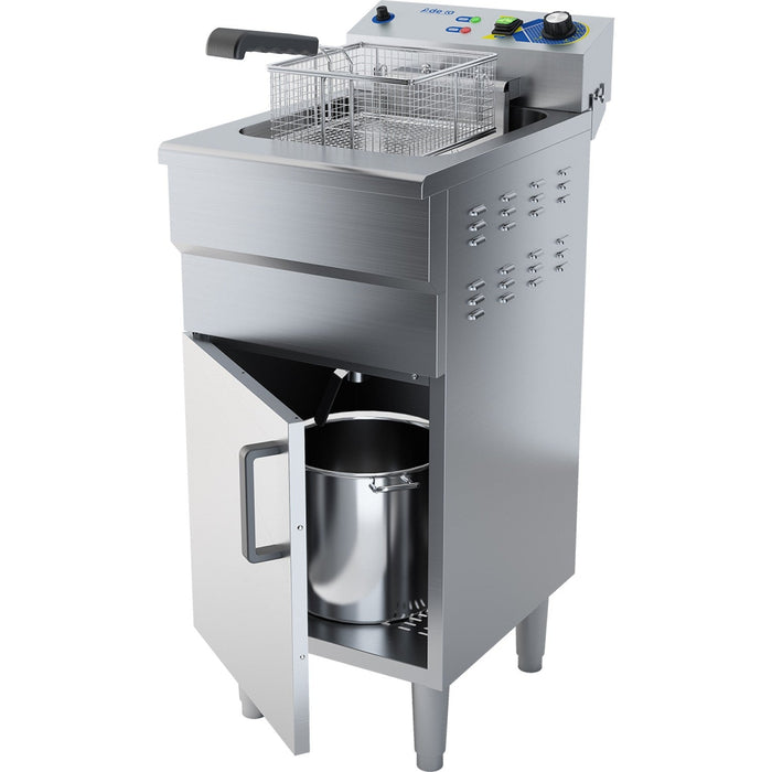 B Grade Commercial Fryer Single Electric 16 Litre 3k W Free Standing | Ef161 Vc B Grade Makfry