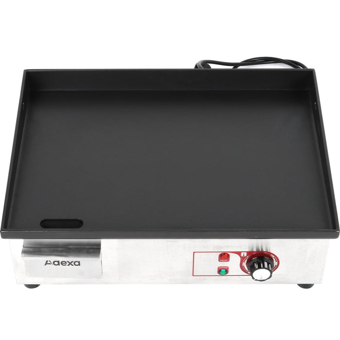 Commercial Griddle Smooth 540x380mm Enamelled plate 2.2kW Electric |  EG5438 Makfry
