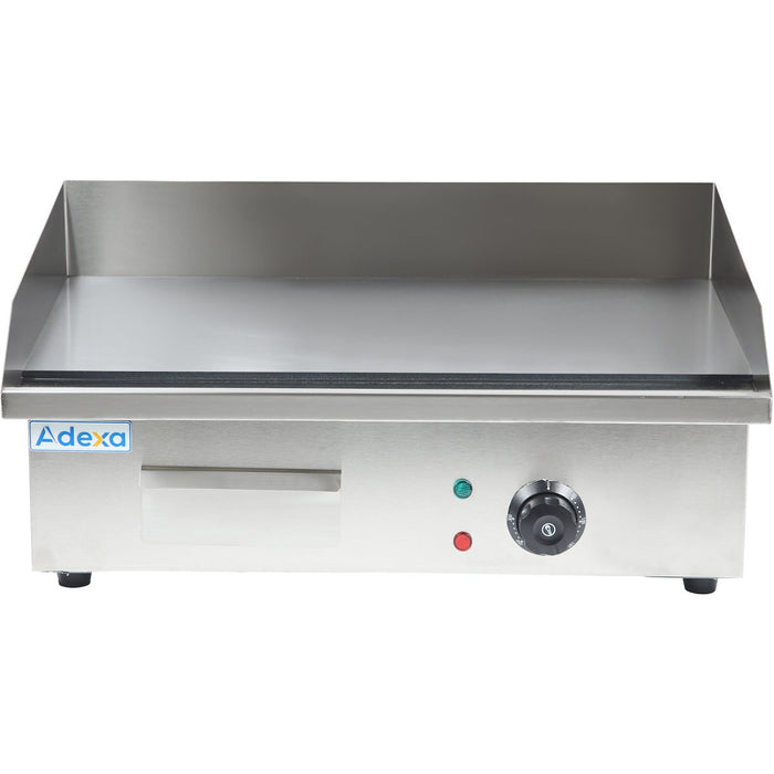 B GRADE Commercial Griddle Smooth 540x400x200mm 3kW Electric |  EG818B B GRADE