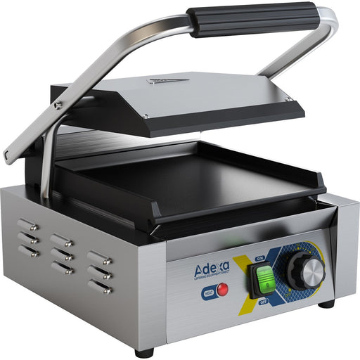 Heavy Duty Panini Contact grill Single Smooth |  EGD10A Makfry