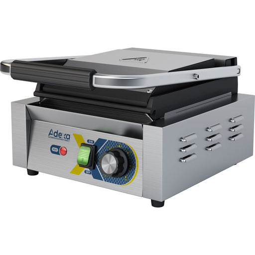 Heavy Duty Panini Contact grill Single Smooth |  EGD10A Makfry