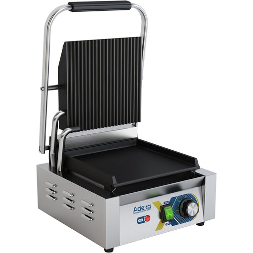 Heavy Duty Panini Contact grill Single Ribbed/Smooth |  EGD10B Makfry
