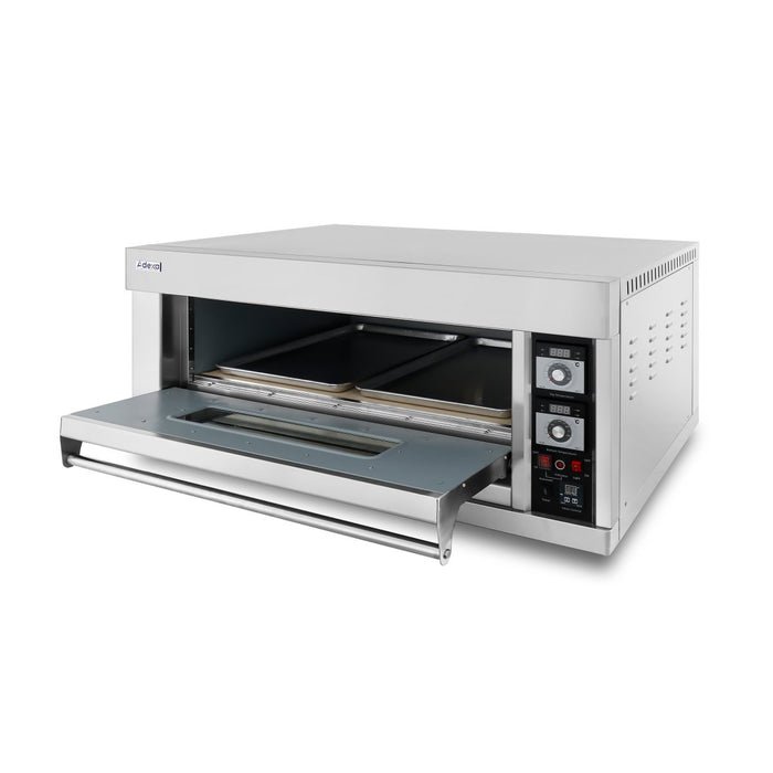 Commercial Pizza Oven Electric 860x630mm 6.6kW Capacity 6 pizzas at 12" - Digital display |  MAREO102D