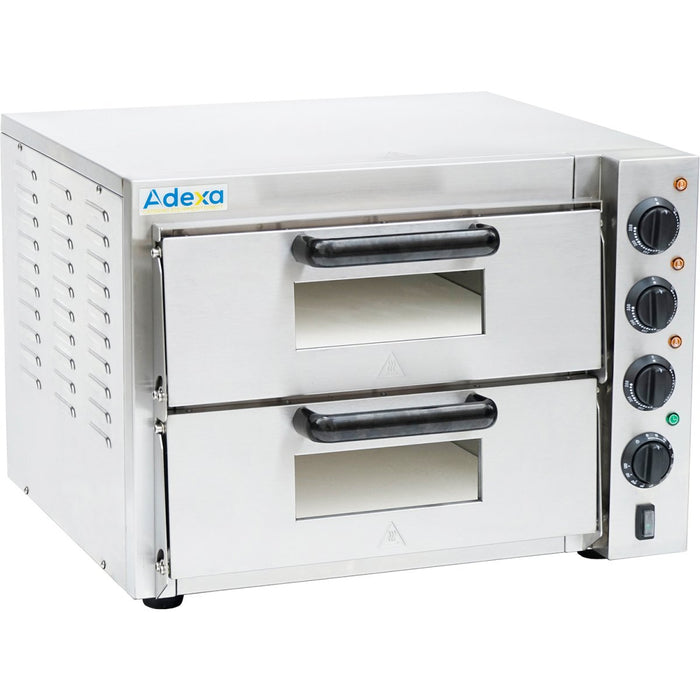Electric Pizza Oven 4+4 Pizzas Of 8'' Ep2 St — Canmac Catering