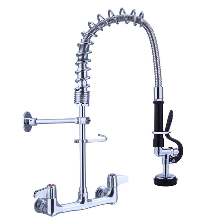 Pre Rinse Spray Unit Wall mount Double inlet Height 500mm Stainless steel |  EQ7802A Makfry