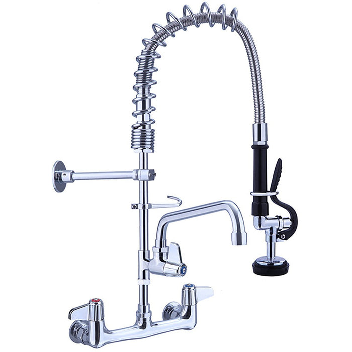 B GRADE Pre Rinse Spray Unit with Swing faucet Wall mount Double inlet Height 600mm Stainless steel |  EQ7802A08 B GRADE